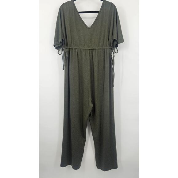 Ingrid + Isabel Maternity Wide Leg Jumpsuit Olive Green Small‎ - Picture 9 of 10